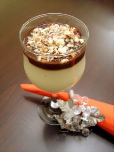 Çikolata Soslu Sakızlı Muhallebi