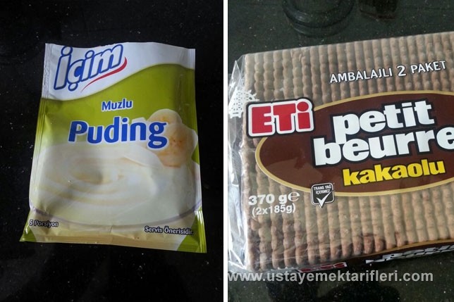 Bisküvili Muzlu Pasta Tarifi