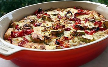 Fırında Beşamel Soslu Sebze