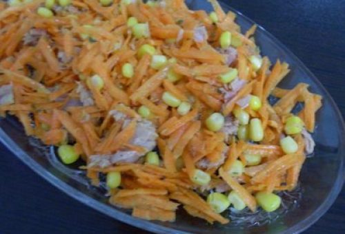 Ton Balıklı Havuç Salatası