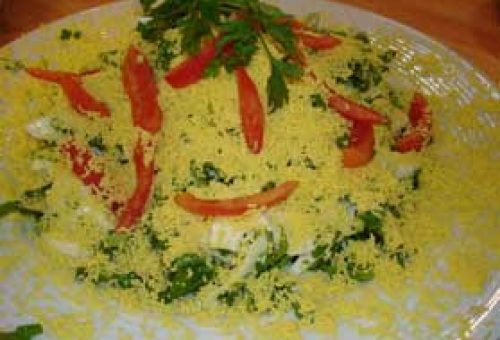 Taze Otlu Yumurta Salatası