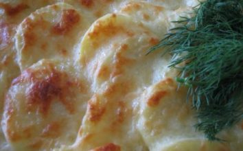 Fırında Kremalı Patates