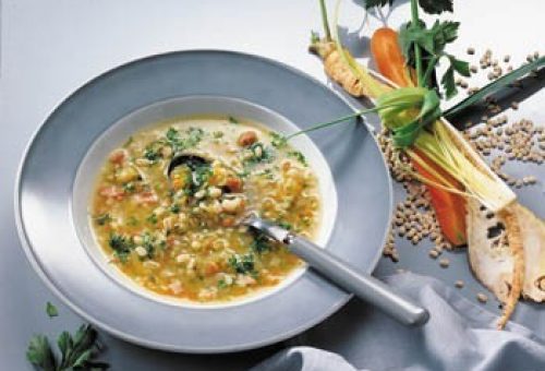 Arpalı Tavuk Çorbası