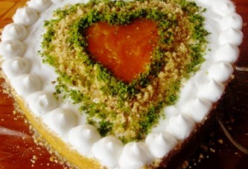 Balkabaklı Kalpi Pasta