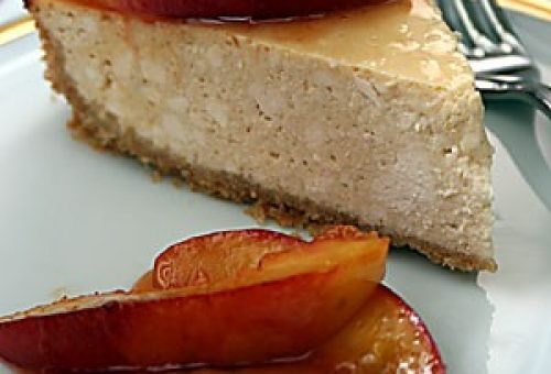 Karamelize Nektarinli Lorlu Cheesecake