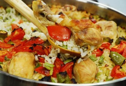 Tavuklu Fasulyeli Pilav