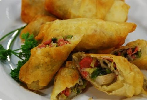 Mantarlı Sosisli Börek