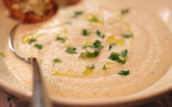 Fırınlanmış Karnabahar Çorbası