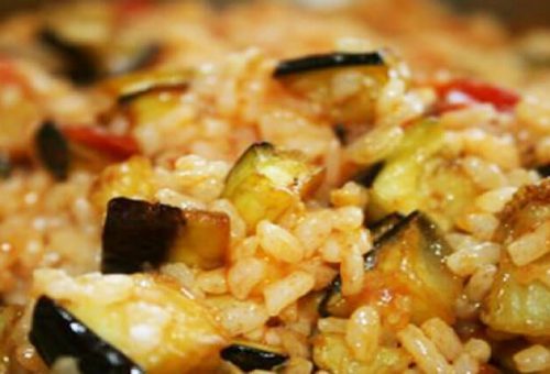 Patlıcanlı Pilav